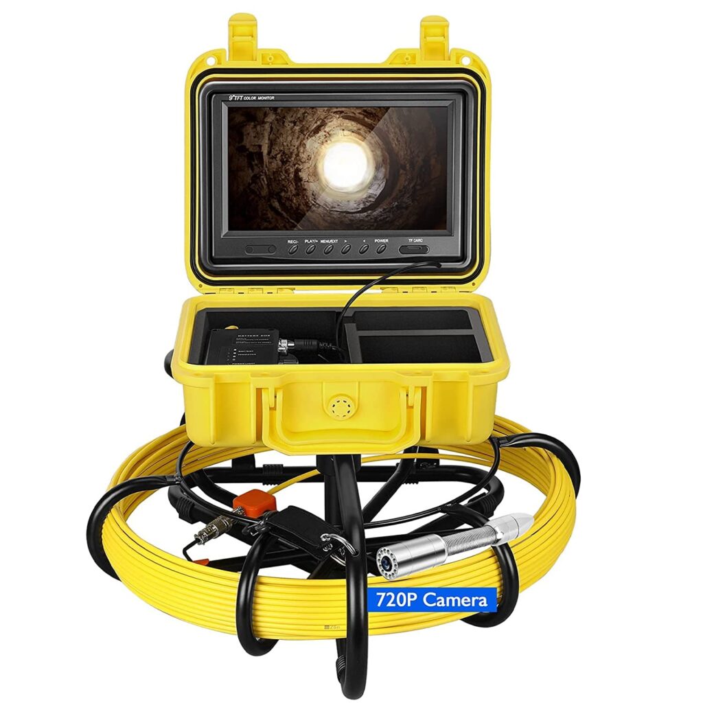 Comstex Sewer Camera for Pipe Inspection, 165ft Cable