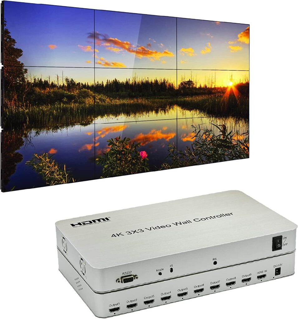 Expert Connect 3x3 9 Channels Video Wall Controller