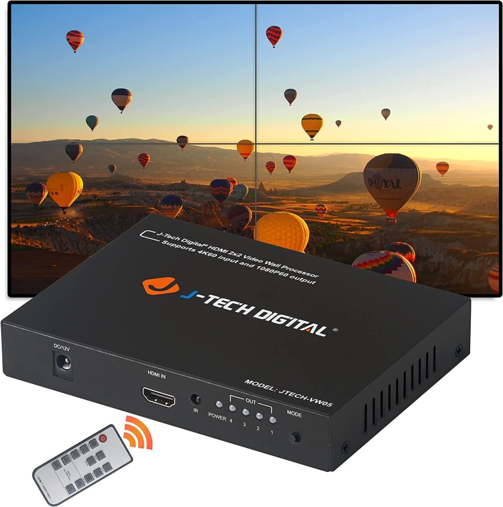 J-Tech Digital 2x2 Video Wall Controller Processor