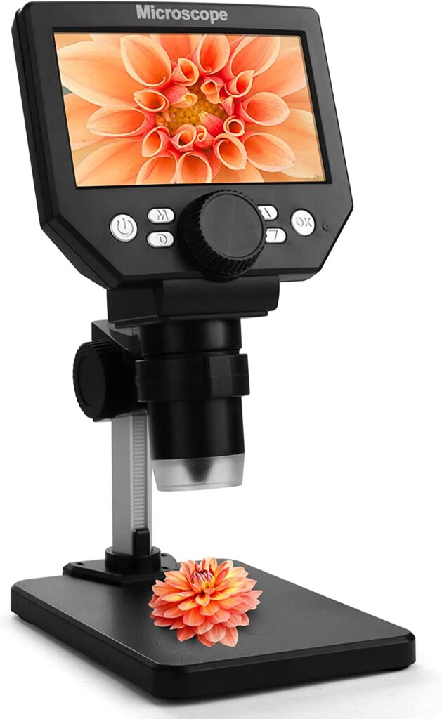 Micsci Digital Microscope With 4.3 inch Screen