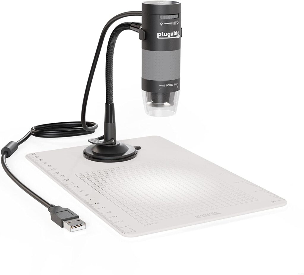Plugable USB Digital Microscope with Observation Stand