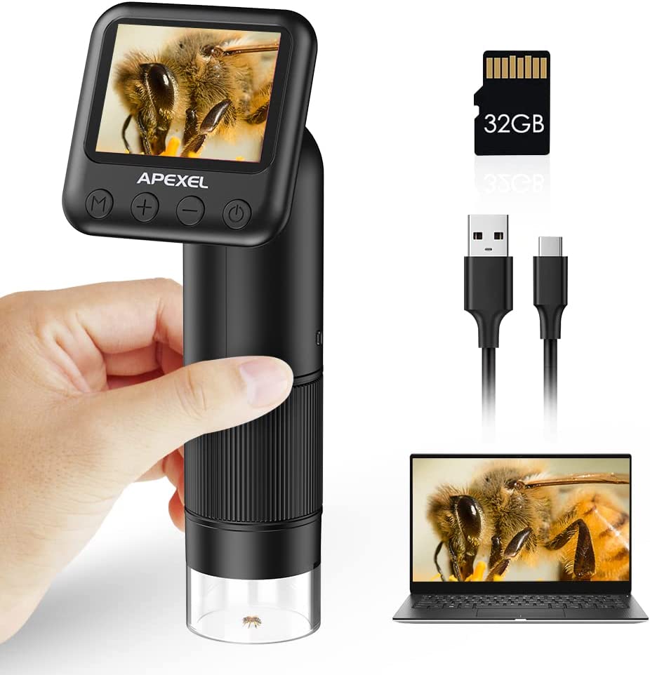 Portable USB Handheld Digital Microscope with LCD Screen