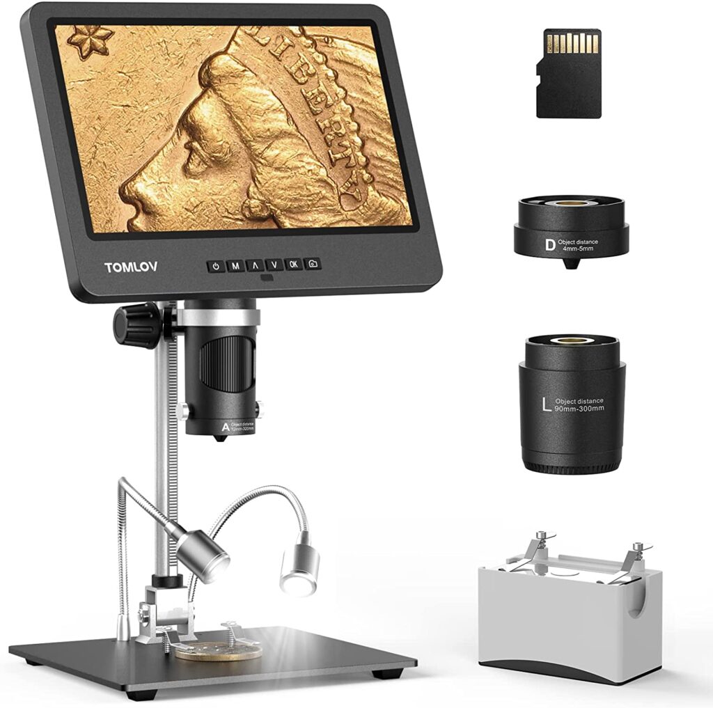TOMLOV DM602 Digital Microscope With Screen