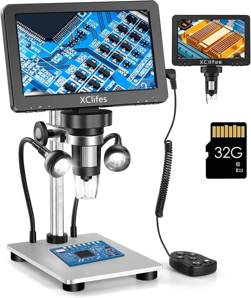 XClifes DM9 7 inch Digital Microscope With Screen