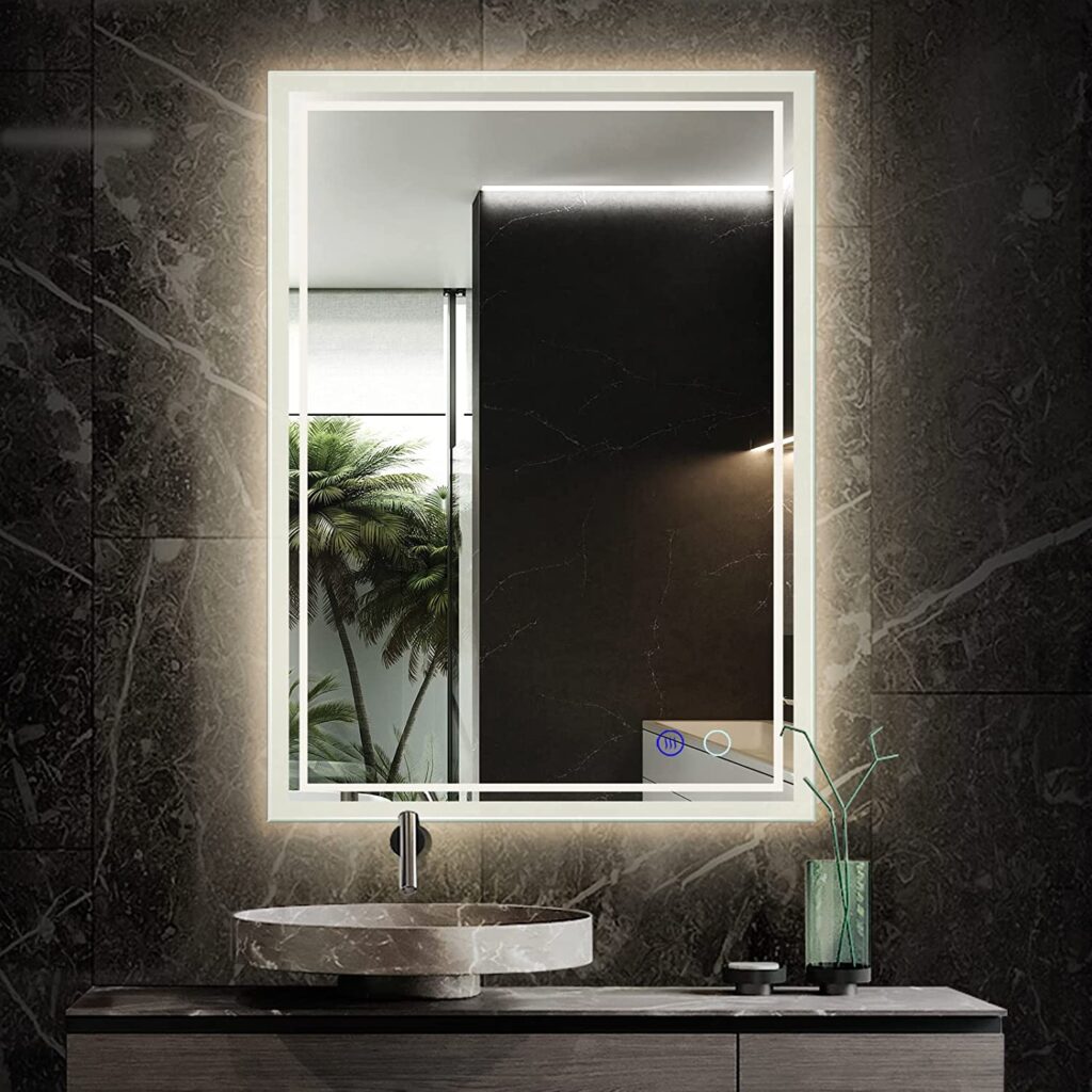 ZELIEVE 24 x 32 LED Backlit Mirror for Bathroom